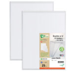 Buste a sacco Gaia - PP riciclato - 18 x 24 cm - buccia - trasparente - Sei rota - conf. 25 pezzi