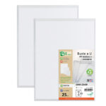 Buste a sacco Gaia - PP riciclato - 22 x 30 cm - buccia - trasparente - Sei rota - conf. 25 pezzi