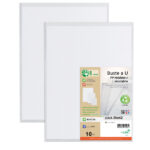 Buste a sacco Gaia - PP riciclato - 30 x 42 cm - buccia - trasparente - Sei rota - conf. 10 pezzi
