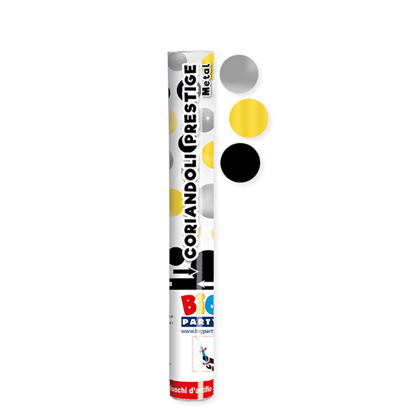 MD_94620 Sparacoriandoli Cannon - colori assortiti - metal - gittata 8 mt - Big Party - immagine 1