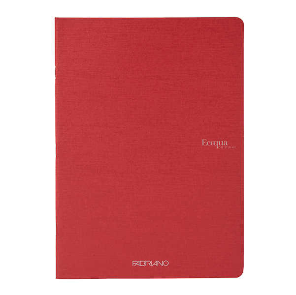 MD_94778 Maxiquaderno Ecoqua original PM - A4 - 1 rigo - 40 fogli - rosso scuro - 90gr - Fabriano - immagine 1