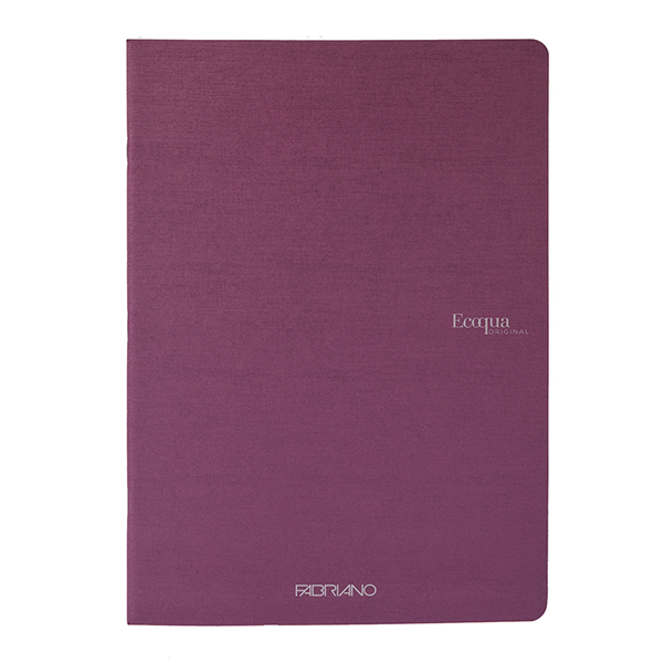 MD_94783 Maxiquaderno Ecoqua original PM - A4 - 1 rigo - 40 fogli - 90gr - vino - Fabriano - immagine 1