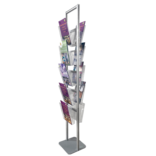 MD_94816 Portadepliant da terra - 10 tasche A4 - altezza 160 cm - Studio T - immagine 1