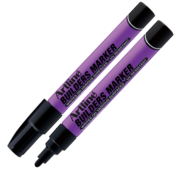MD_95026 Marcatore permanente - per costruttori - punta tonda 2,3 mm - nero - Artline - immagine 1