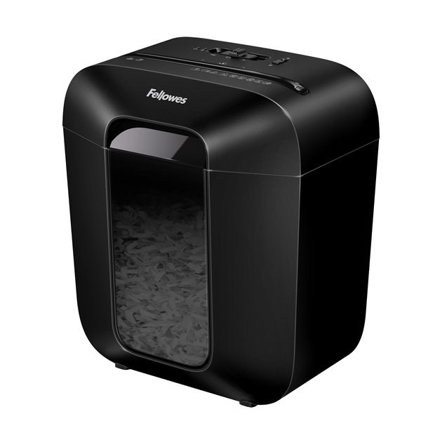 MD_95080 Distruggidocumenti LX-25 - a frammenti - nero - Fellowes - immagine 1