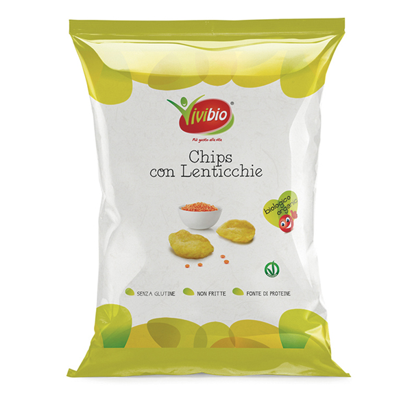 MD_95157 Chips con lenticchie - 35 gr - Vivibio - immagine 1