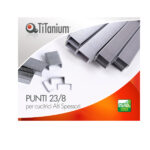 Punti metallici - 23/8 - TiTanium - conf. 1000 pezzi