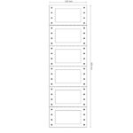 Etichette adesive a modulo continuo TT956 - in carta - corsia singola - permanenti - 64 x 34 mm - 6 et/fg - 200 fogli - bianco - Markin