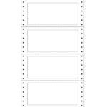 Etichette adesive a modulo continuo TT951 - in carta - corsia singola - permanenti - 140 x 60 mm - 4 et/fg - 100 fogli - bianco - Markin