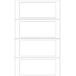 Etichette adesive a modulo continuo TT951-2 - in carta - corsia singola - permanenti - 140 x 60 mm - 4 et/fg - 100 fogli - bianco - Markin