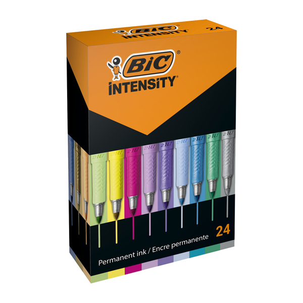 MD_95646 Marcatore Intensity - colori assortiti - Bic - 24 pezzi - immagine 1