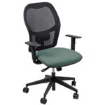 Seduta operativa Hubble HUHU - tessuto Fashion - braccioli regolabili - verde - Unisit