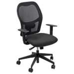 Seduta operativa Hubble HUHU - tessuto Fashion - braccioli regolabili - grigio chiaro - Unisit
