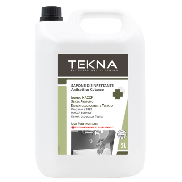 MD_95913 Sapone disinfettante - senza profumo - 5 lt - Tekna - immagine 1