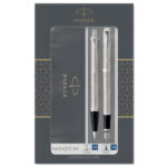 Gift Set DUO - IM stainless steel sfera + stilografica - punta media - Parker