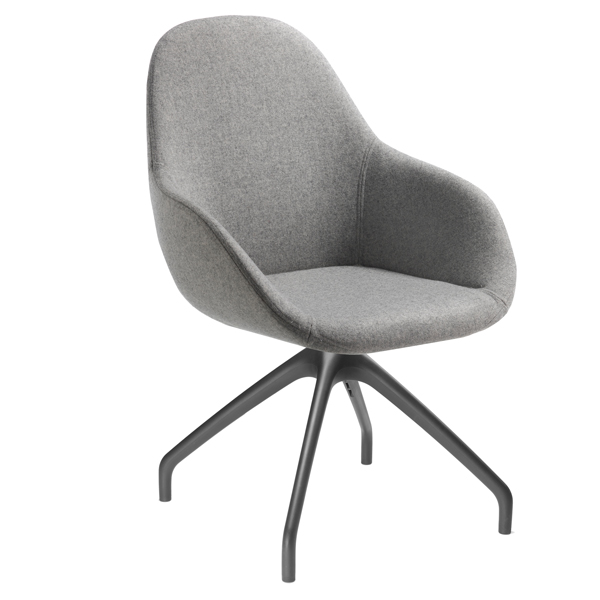 MD_96085 Poltrona direzionale Nida NADG - grigio chiaro - Unisit - immagine 1