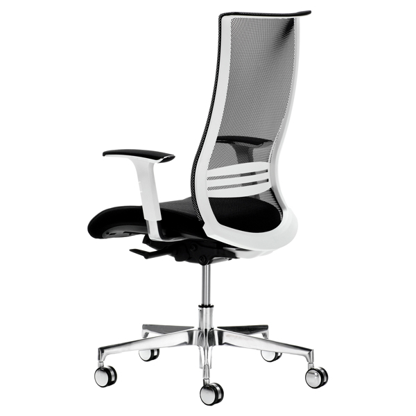 MD_96169 Poltrona semidirezionale Elite wing WIE - con braccioli regolabili - nero - Unisit - immagine 1
