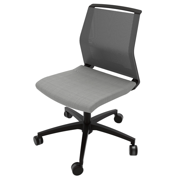 MD_96222 Poltrona semidirezionale Light LLE - senza braccioli - grigio chiaro - Unisit - immagine 1