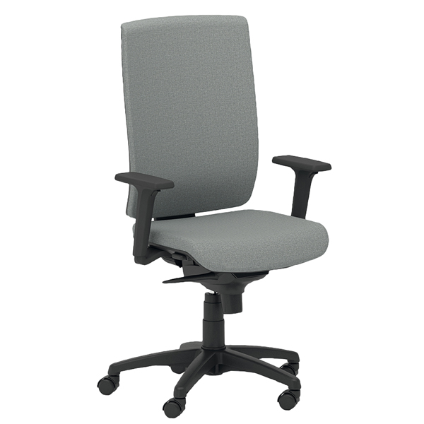 MD_96228 Poltrona semidirezionale Kind KIAT - con braccioli regolabili - grigio chiaro - Unisit - immagine 1