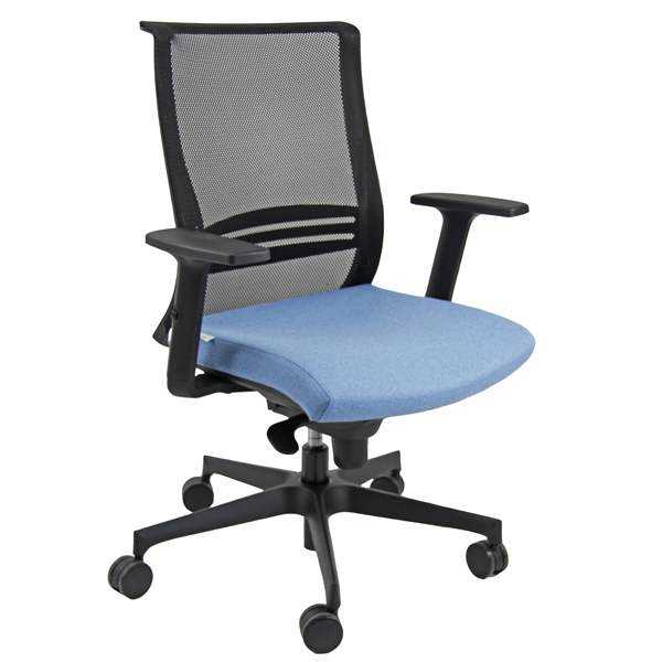 MD_96416 Poltrona semidirezionale Elite wing WIBST - con braccioli regolabili - celeste - Unisit - immagine 1