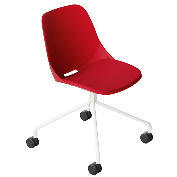 MD_96457 Seduta attesa Quick QKG4B - senza braccioli - rosso - Unisit - immagine 1