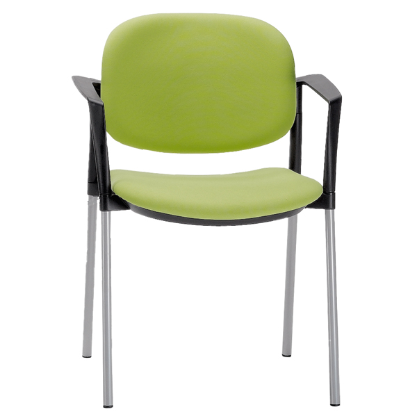 MD_96489 Poltroncina visitatore Step SPBSBR - con braccioli inclusi - verde - Unisit - immagine 1
