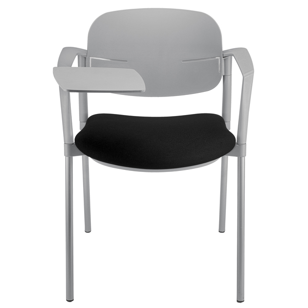 MD_96492 Poltroncina visitatore Step SPGPTT - con braccioli inclusi e tavoletta - nero - Unisit - immagine 1