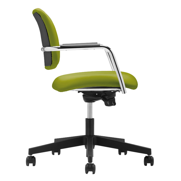 MD_96496 Poltroncina visitatore Lithium LTG - con braccioli inclusi - verde - Unisit - immagine 1