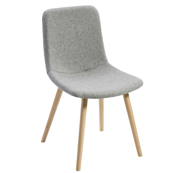 MD_96555 Poltroncina visitatore Tosca TO4L - senza braccioli - grigio chiaro - Unisit - immagine 1