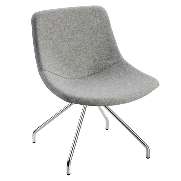 MD_96556 Poltroncina visitatore Tosca TO4CV - senza braccioli - grigio chiaro - Unisit - immagine 1