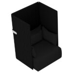 Divanetto Oasis OA1 - 1 posto - nero - Unisit