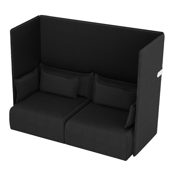 MD_96560 Divanetto Oasis OA2 - 2 posti - nero - Unisit - immagine 1