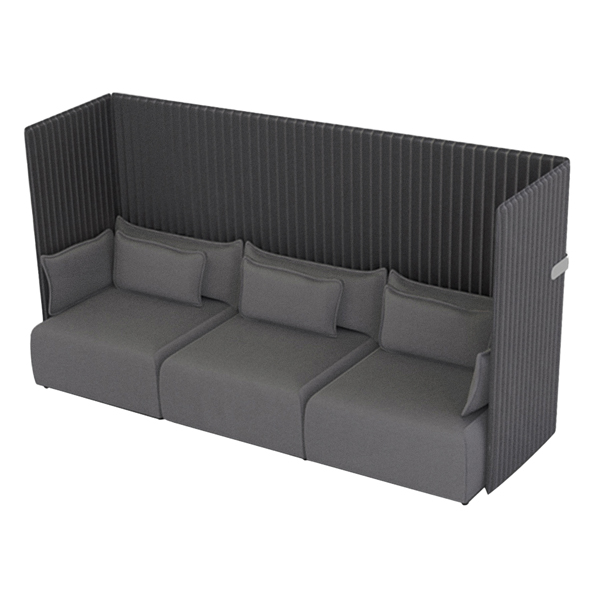 MD_96561 Divanetto Oasis OA3 - 3 posti - antracite - Unisit - immagine 1