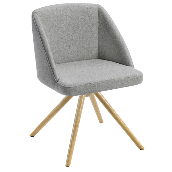 MD_96587 Poltroncina attesa Norma NO4LV - grigio chiaro - Unisit - immagine 1