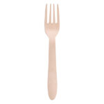 Forchetta monouso in legno - 16,5 cm - Signor Bio - conf. 100 pezzi
