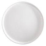 Piatto piano monouso - per pizza - rotondo - diametro 32,5 cm - canna da zucchero - bianco - Signor Bio - conf. 50 pezzi