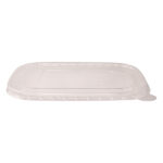 Coperchio in resina - per bowl rettangolari 500/750 ml – 17 x 12 cm - trasparente - Signor Bio - conf. 50 pezzi