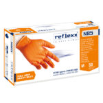 Guanti in nitrile N85 - ultra resistenti - tg M - arancione - Reflexx - conf. 50 pezzi