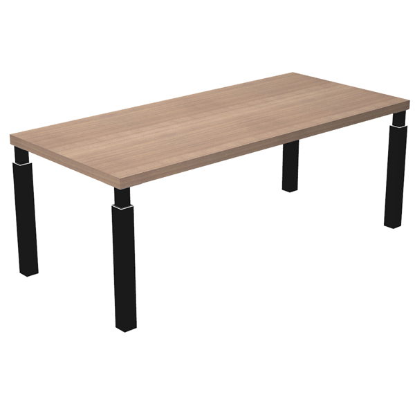 MD_96977 Scrivania direzionale Prestige Quadro - 180 x 90 cm - ciliegio arabis/nero - immagine 1