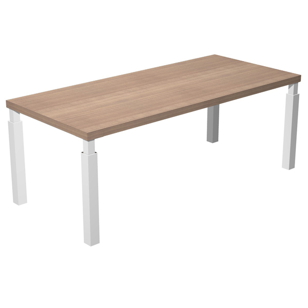 MD_96979 Scrivania direzionale Prestige Quadro - 210 x 90 cm - ciliegio arabis/bianco - immagine 1