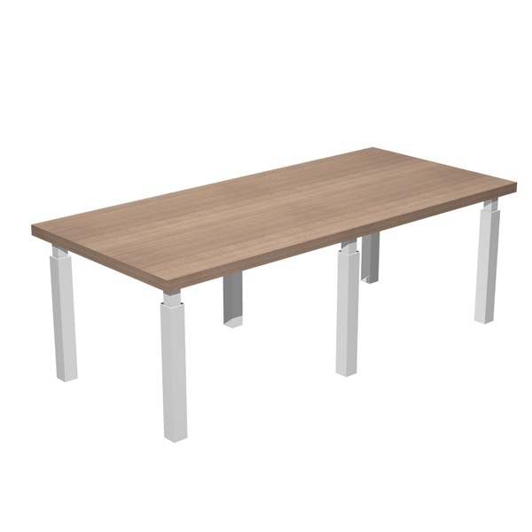 MD_96991 Tavolo riunione Prestige Quadro - 220 x 100 cm - ciliegio arabis/bianco - immagine 1