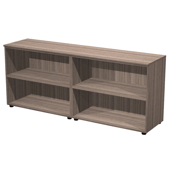 MD_97023 Coppia mobili bassi Elegance - 180 x 45,3 x 75 cm - noce toscano - immagine 1