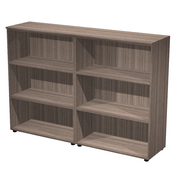 MD_97027 Coppia mobili medi Elegance - 180 x 45,3 x 126,2 cm - noce toscano - immagine 1