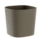 Vaso quadrato Capri - 13 L - sabbia - TeraPlast