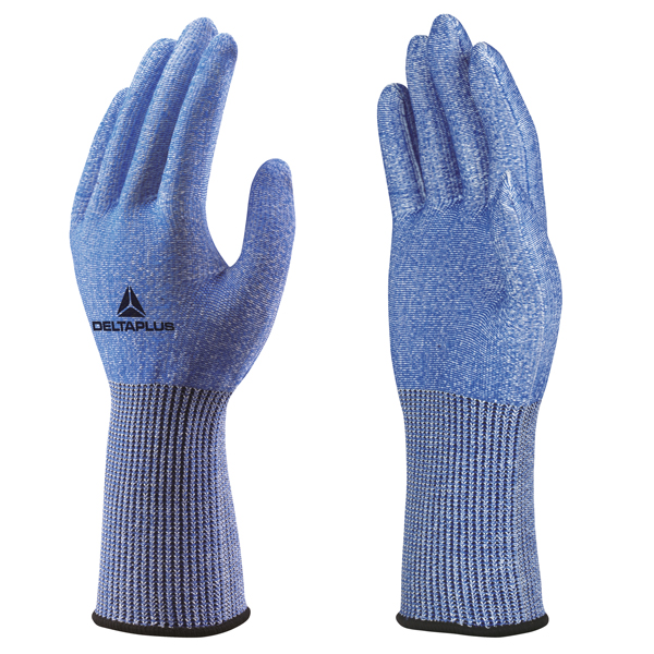 MD_97192 Guanti da lavoro VenicutB00 Flash - in maglia - taglia 07 - blu/bianco - Deltaplus - immagine 1