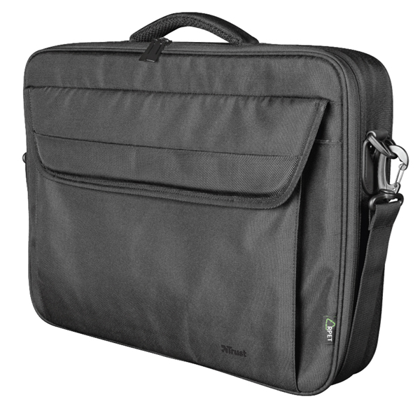 MD_97207 Borsa per notebook - Atlanta - ecocompatibile - da 16" - Nero - Trust - immagine 1