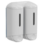 Dispenser a muro Double Shower Small - per hotel - 0,17 L - bianco - Mar Plast