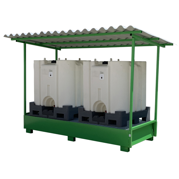 MD_97466 Vasca di raccolta coperta - a tenuta stagna - 2 cisterne - 1070 L - Carvel - immagine 1