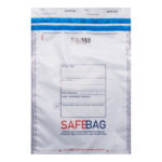 Sacchetti di sicurezza Safe Bag - per corrieri - B5 - 18,6 x 25,5 + 4 cm - PE - bianco - Bong Packaging - conf. 100 pezzi