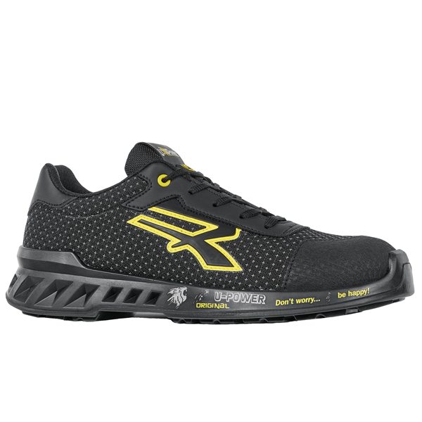 MD_97694 Calzatura di sicurezza Matt - S3 SRC CI ESD RedLeve - numero 38 - nero/giallo - U-Power - immagine 1